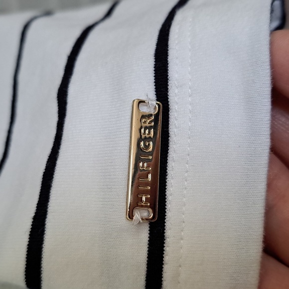 Tommy Hilfiger Striped Tie Front Dress. Size Medium NWOT - Picture 4 of 7